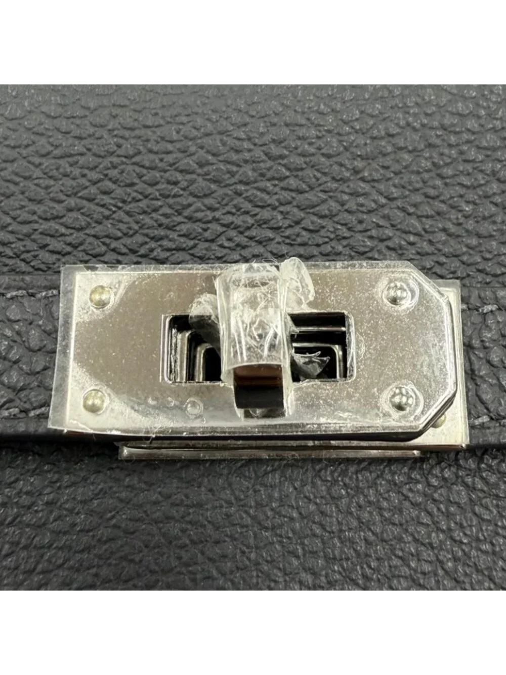 Hermes Kelly Wallet To Go Color Ardoise Silver Shoulder